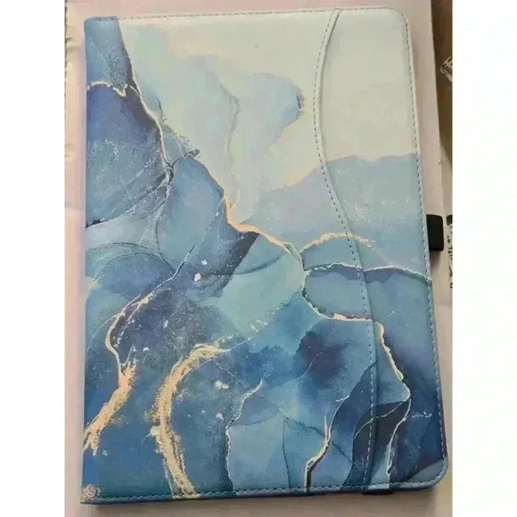 HGWALP Tablet Case Blue Gold‎ Universal fit - Picture 1 of 5